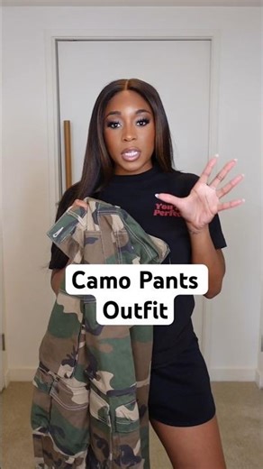 Camo Pants Outfit Women | #grwm #ootd #casualoutfits #grwmoutfit #outfit #fashionblogger #fashion