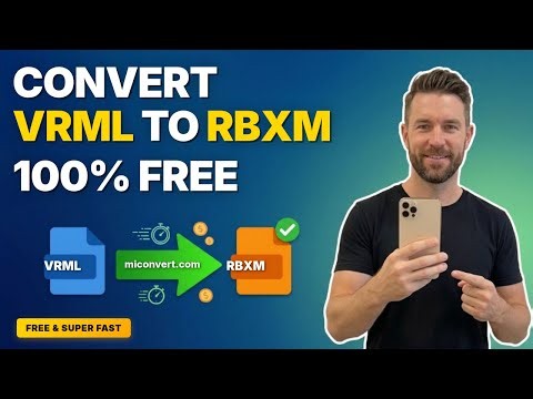 How to Turn VRML File into RBXM Keeping 100% Crisp Quality (Free)