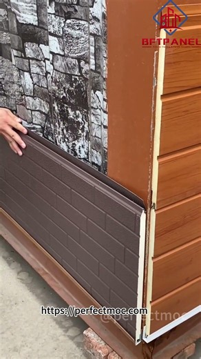 BFT METAL SIDING #shorts #metalsiding #sandwichpanels #cladding #perfectmoc #revestimientos