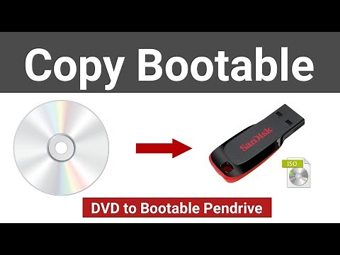 How to copy bootable dvd to pendrive | Bootable dvd se bootable pendrive kaise banaye | bootable cd