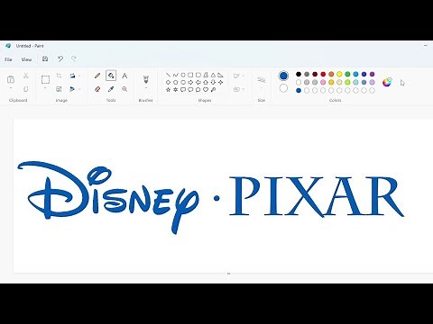 How to draw the Disney Pixar logo using MS Paint | How to draw on your computer