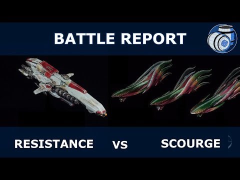 Dropfleet Commander Battle Report: Resistance vs Scourge
