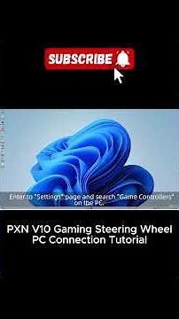 Part 2/2 PXN V10 Gaming Steering Wheel & PC Connection Tutorial. #shorts
