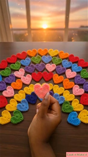 How to make crochet Hearts 🩷 | Easy Crochet Tutorial #craft #crochet #crocheting
