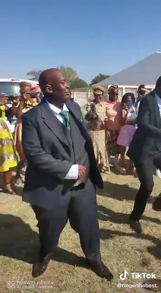 Joyful Outdoor Wedding Celebration with Bride and Groom