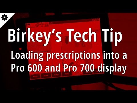 Birkey's Tech Tip: Loading a Prescription into the Pro 600 & Pro 700 Display