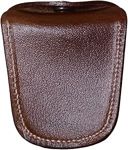 Vintage Leather Slingshot Ammo Pouch .22 22lr .38 .45 Ammunition Holder Wasit Belt Shell Carrier Box