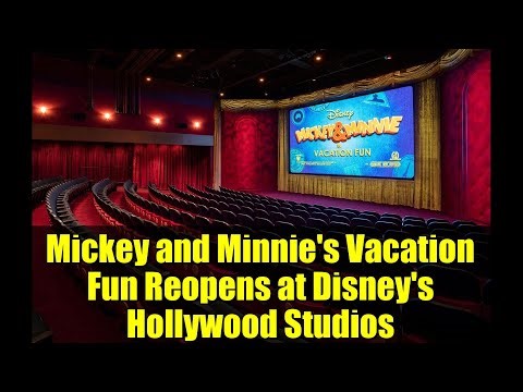 Mickey and Minnie's Vacation Fun Reopens at Disney's Hollywood Studios