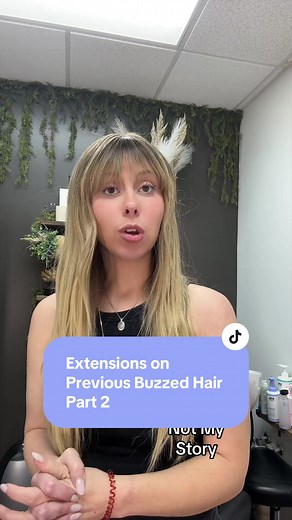 Hair Extensions on Buzzed Hair Part 2