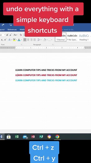 undo and redo everything with a simple keyboard ⌨️ shortcuts #computertipsandtricks #abdiwaa1