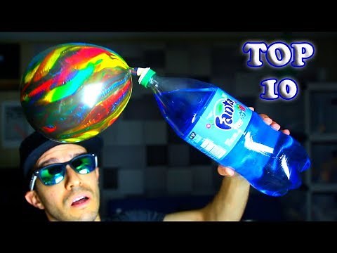 TOP 10 BEST SODA TRICKS AND SCIENCE EXPERIMENTS(FUN AND EASY TO DO!!)