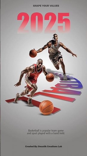 Create a Stunning 2025 Basketball Poster in Photoshop (Step-by-Step)