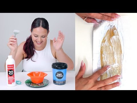 Testing Matrix Light Master Lightener to see if it's the Best Hair Bleach on Dark Hair #hairbleach