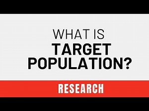 Target Population | How to determine the Target Population