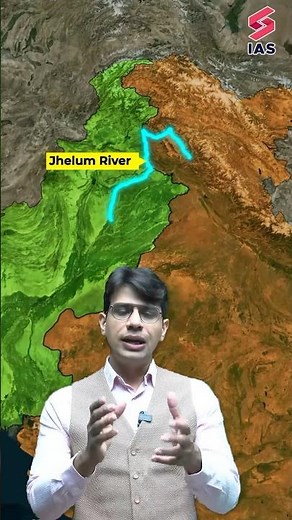Jhelum River System through Map #jhelum #riversystem #shorts #upsc #ias #jhelumriver