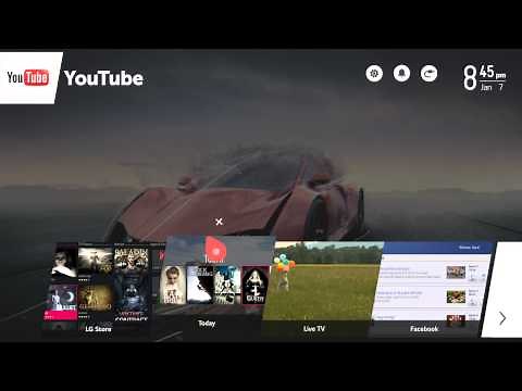 LG 智能電視 webOS - 啟動頁面