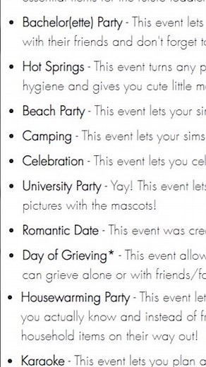 Must Have Mod: Memorable Events For The Sims 4