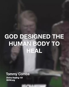 "God designed the human body to heal!" - Dr. Tommy Combs, Divine Healing 101 Take 40% off our "Divine Healing 101" course starting today until May 31, 2021. This is one of our most popular and life changing courses! https://isow.org/courses/divine-healing-101/ This is a powerful, practical teaching meant to empower and embolden believers to have faith and trust God for their healing and the healing of loved ones. In this course, Dr. Tommy Combs teaches on taking authority over disease, the steps