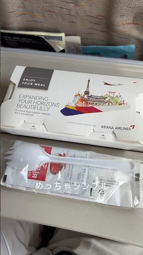 The in-flight meal I had on Asiana Airlines from Kansai Airport to Incheon Airport was delicious!...