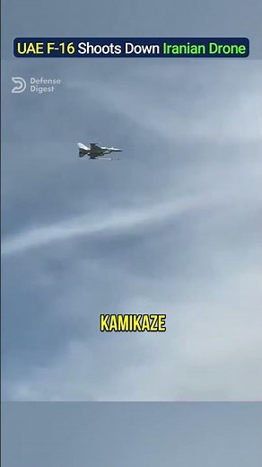UAE F-16 Shoots Down Iranian Drone With Sidewinder Missile