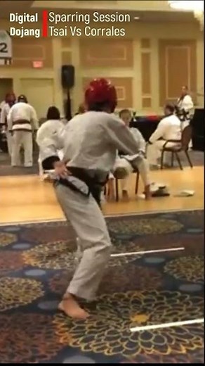 Intense Moo Duk Kwan Sparring: Experts Showcase Martial Arts Mastery