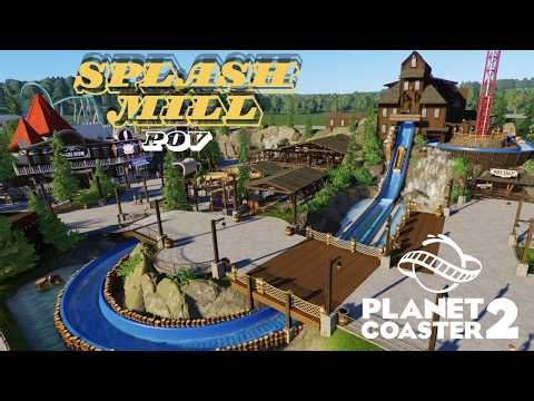Splash Mill Log Flume POV | Planet Coaster 2 – Highly Detailed Splash Mountain-Inspired Ride