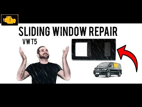 Side Sliding Window Repair VW T5 ,VW T5 Side Window Removal