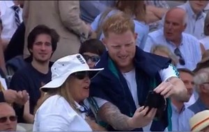Watch: Ben Stokes turns into a selfie-guru at Lord's