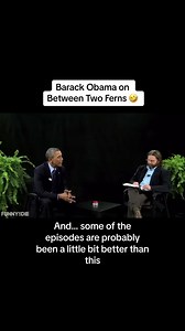 6.4K views · 216 reactions | Pt.1 | Barack Obama on Between Two Ferns #betweentwoferns #zachgalifianakis #obama #foryoupage #fyp #foryou | Between Two Ferns Lover | Facebook