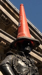 Banksy says the Duke of Wellington statue was the deciding factor in bringing his new exhibition to Glasgow. https://i.stv.tv/3JisjWR | STV News