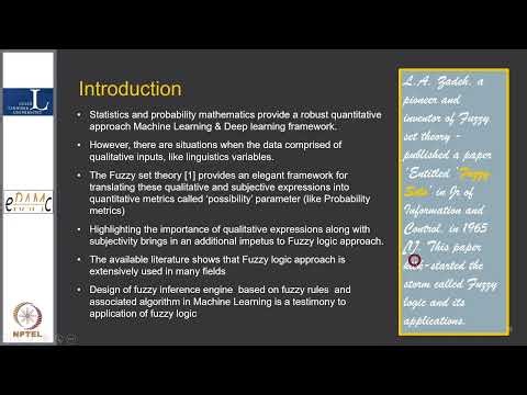 Week 8 - Lecture 40 : Fuzzy Data Analysis and Fuzzy Logic in PHM