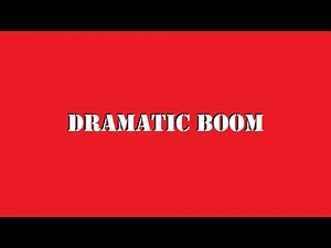 Dramatic boom sound effect