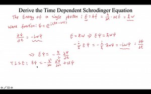 TDSE薛定谔方程的推导#Time Dependent Schrodinger Equation