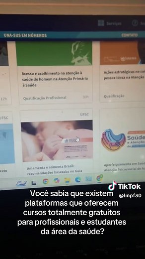 Cursos Gratuitos para Profissionais da Saúde na UNA-SUS