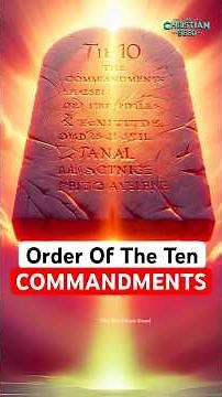 STOP Following The Wrong 10 Commandments Order You've Been Misinformed