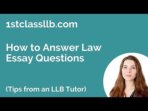 How to Answer Law Essay Questions