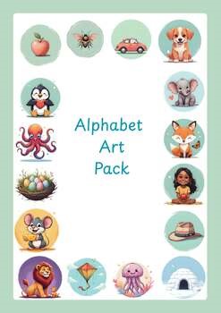 Alphabet Art Pack for Kids, Learn Letters Through Art, Calm Tips & Fun Phonics A