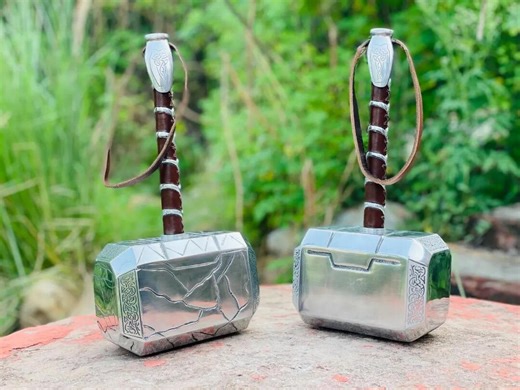 Thor Hammer Set – Mjölnir Cracked & Classic Versions | Norse Viking Metal | Marvel Superhero Cosplay - Etsy