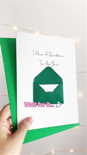 For the most special questions, my secret reveal cards are perfect! This proposal was handmade for a customer, can’t wait to know what they said 😍 #proposal #weddingtok #personalisedgifts #handmadegifts #engaged