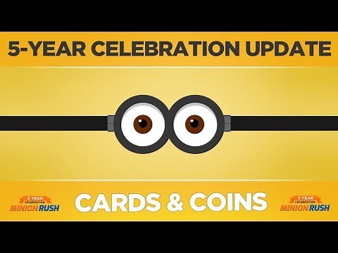Minion Rush - Celebration Update - Cards & Coins