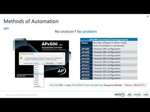 20250131 Webinar An Introduction to the APx500 API