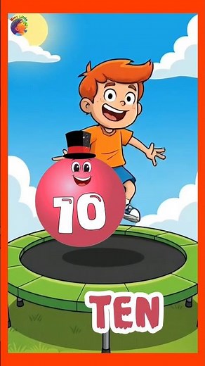 let's bounce and do backward counting #staylittlechannel #learning