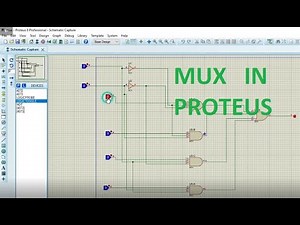 how to make multiplexer(mux) in proteus || MUX in proteus | |Multiplexer in proteus