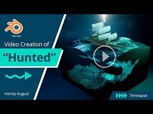 "Hunted" | Procedural Material and Ocean Modifier Learning | Timelapse | Blender