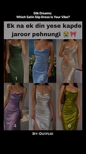 Silk Dreams: Which Satin Slip Dress Is Your Vibe? Soft satin, fluid silhouettes, and timeless elegance—this edit is all about effortless luxury. Each slip dress tells a different story, from muted neutrals to bold jewel tones, made for nights that feel a little extra special. Minimal, glossy, and unapologetically chic, these looks define modern feminine style with a hint of glam ✨ Which number matches your dream outfit—1 to 6? Comment your pick, and don’t forget to Save & Share 💫 #FashionReels 