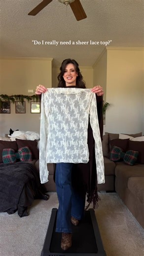 Whimsical wardrobe essentials - sheer lace layering tops. I already own this in 3 colors and will probably add more to my collection soon. I wear them with SO many outfits. 🤌🏼🤌🏼🤌🏼