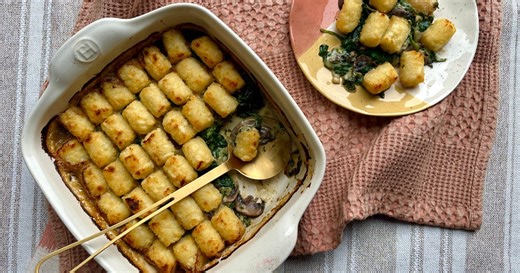 Creamed Spinach and Mushroom Casserole