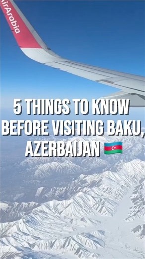5 Things to Know Before Visiting Baku, Azerbaijan 🇦🇿 | Baku Travel Tips #shorts