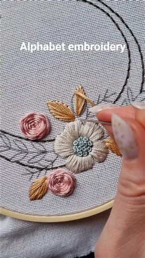 Embroidered Alphabet ✨ | Hand Embroidery Letters #embroidery #tutorial #diy #handmade #stitch #craft