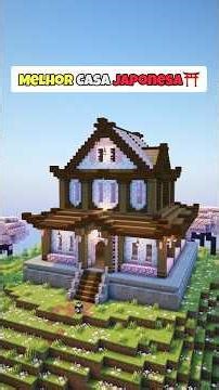Minecraft Melhor Casa Japonesa⛩️ Download na Bio #minecraft #shorts #minecraftbuilding